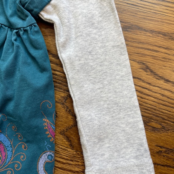 Tea Collection Peacock Print Dress/ Tunic Top - Picture 4 of 15